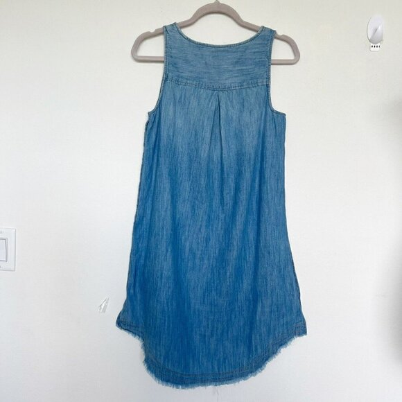 Denim Chambray Dress XSMALL NEW - Picture 8 of 10